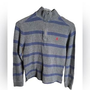 Ralph Lauren Polo Striped Quarter zip. Boys size 10-12. Sku 1253